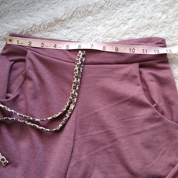 Dusty Rose XS Joggers style slim sweatpants lounge wear by 7th Ray - Picture 2 of 4